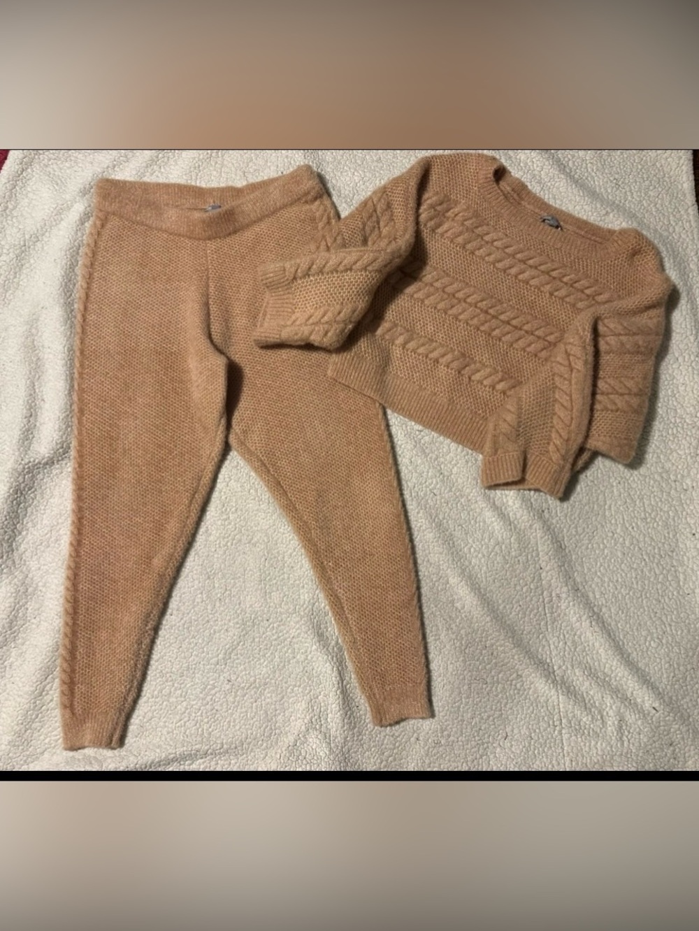 Cozy Cable-Knit Sweater Pants Set